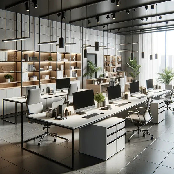 Mejora tu espacio de trabajo con nuestros muebles de oficina. Encuentra desde escritorios hasta soluciones de almacenamiento, combinando funcionalidad y diseño moderno.